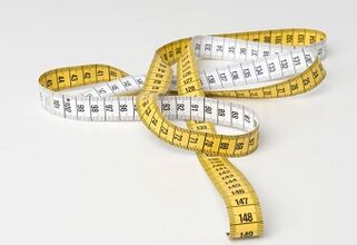 измервателна лента за измерване на пениса след уголемяване със сода